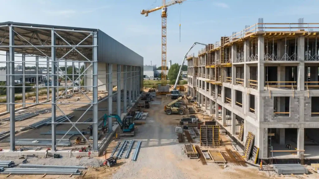 steel vs concrete construction comparison