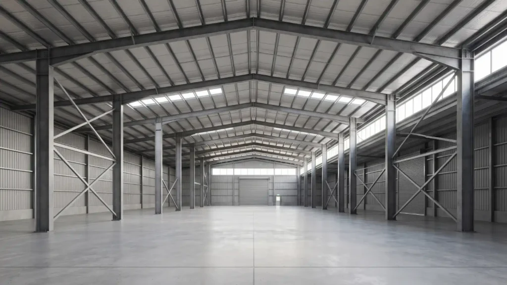 Portal frame steel warehouse