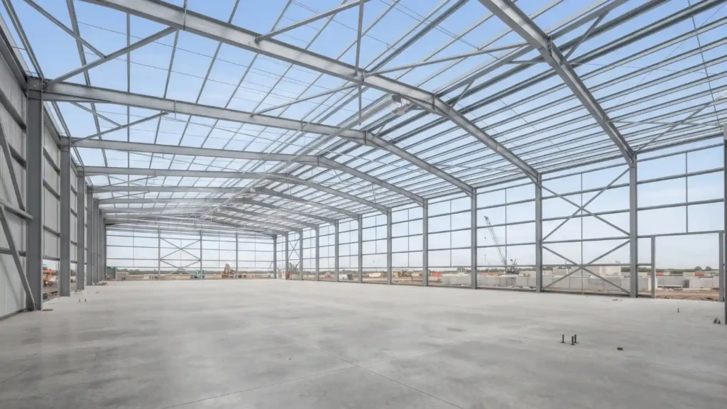 Large span steel structure design