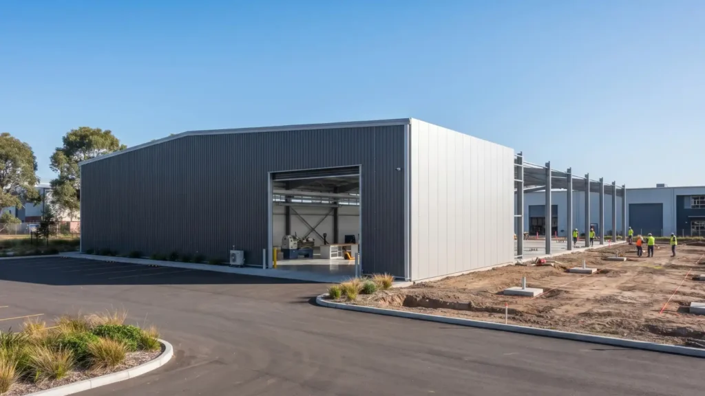 steel workshop design planned for future expansion