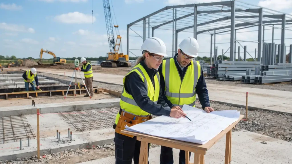 steel factory building site assessment and engineering